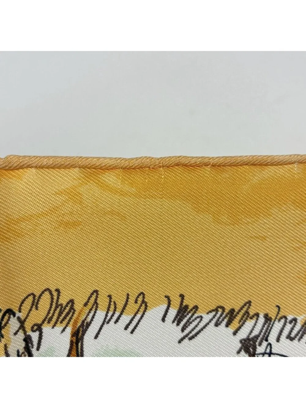 Hermes Carre 90 les Amazones Scarf on Horseback Silk Yellow Multicolor